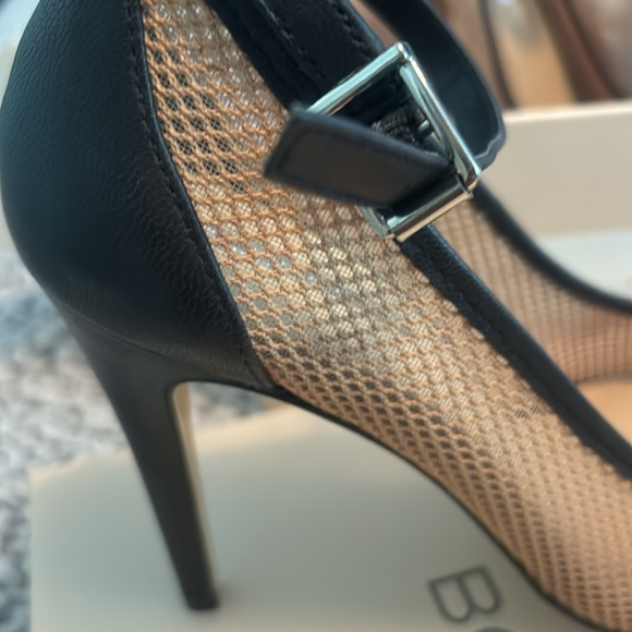 Super sexy strappy heels with tan mesh - Picture 4 of 7